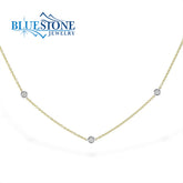 14kt Yellow Gold 0.50 Carat Diamond Necklace- 18 inches